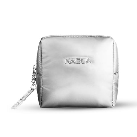 Puffy Beauty Bag - Silver Small - NABLA Cosmetics