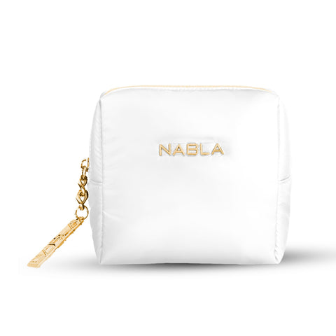 Puffy Beauty Bag - White Small - NABLA Cosmetics