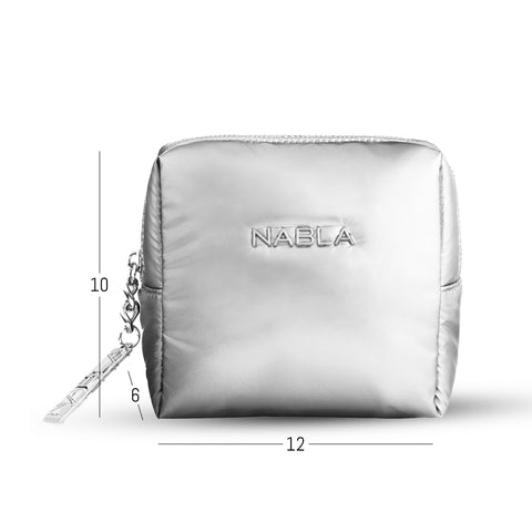 Puffy Beauty Bag - Silver Small